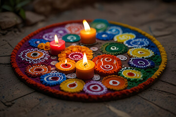 Delicious homemade dessert with burning candles on a wooden table, perfect for a sweet dinner or tasty snack.