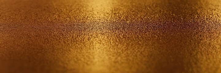 Close-up of a smooth, shimmering golden surface with soft textures and gradients, elegantly reflecting light to create a luxurious, radiant visual effect. 
