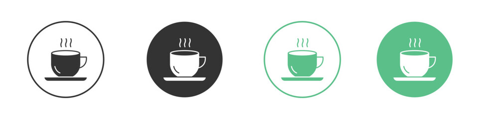 Coffee icon logo vector set. Graphic design elements