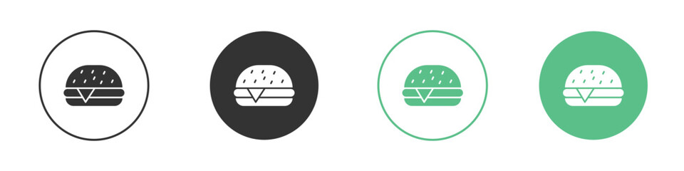 Hamburger icon logo vector set. Graphic design elements