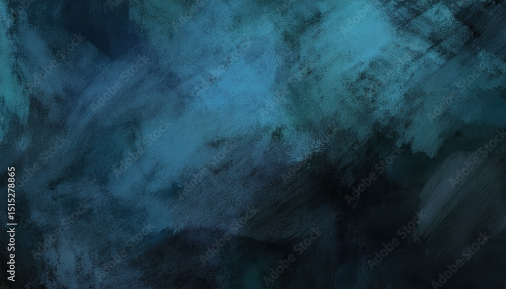 Aufkleber deep teal and navy textured abstract background with dynamic brush strokes and diagonal gradients, ideal for web design, digital wallpaper, branding asset, or print surface pattern

