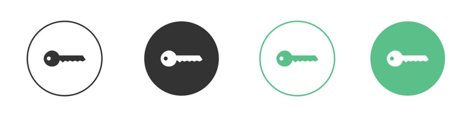 key icon logo vector set. Graphic design elements