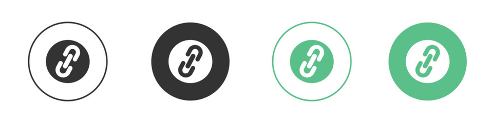 Link icon logo vector set. Graphic design elements