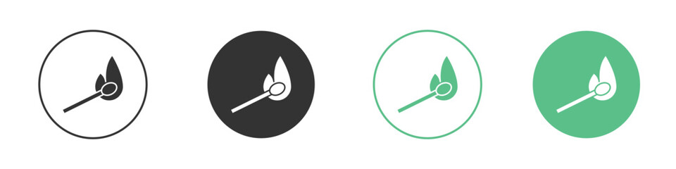 Matches icon logo vector set. Graphic design elements