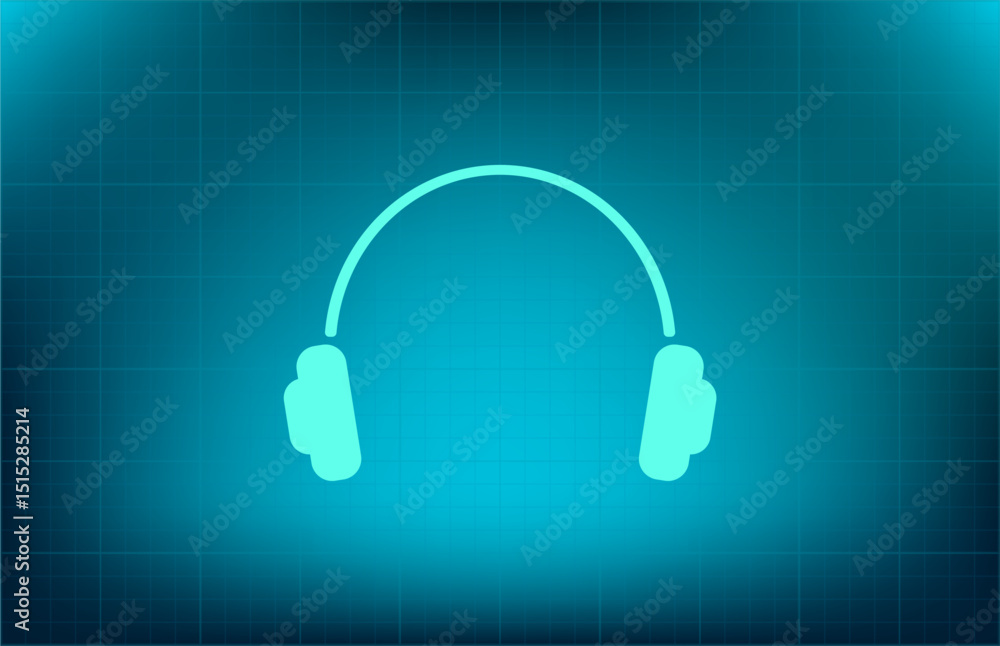 Poster vector icon on a blue background with a gradient