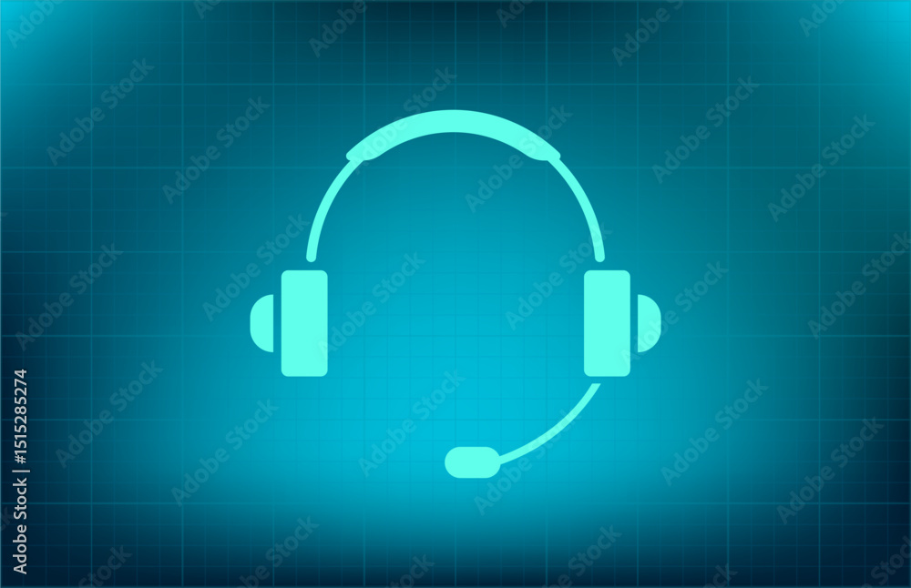 Poster vector icon on a blue background with a gradient