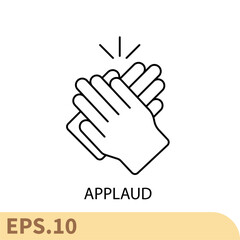 applaud icons  symbol vector elements for infographic web
