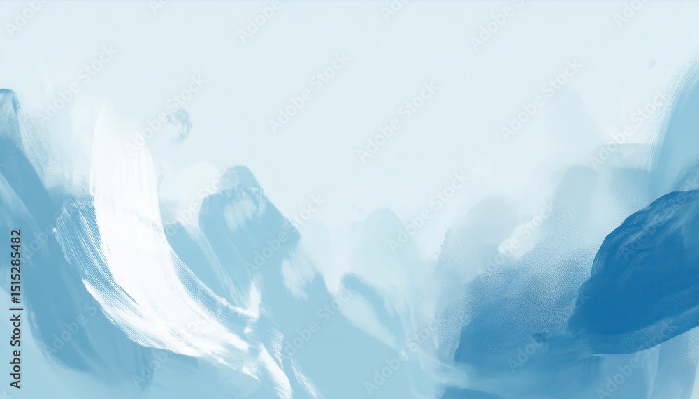 Aufkleber abstract blue brushstroke landscape background for minimalist web design, branding, or print media w