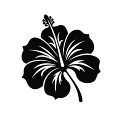 black and white flower