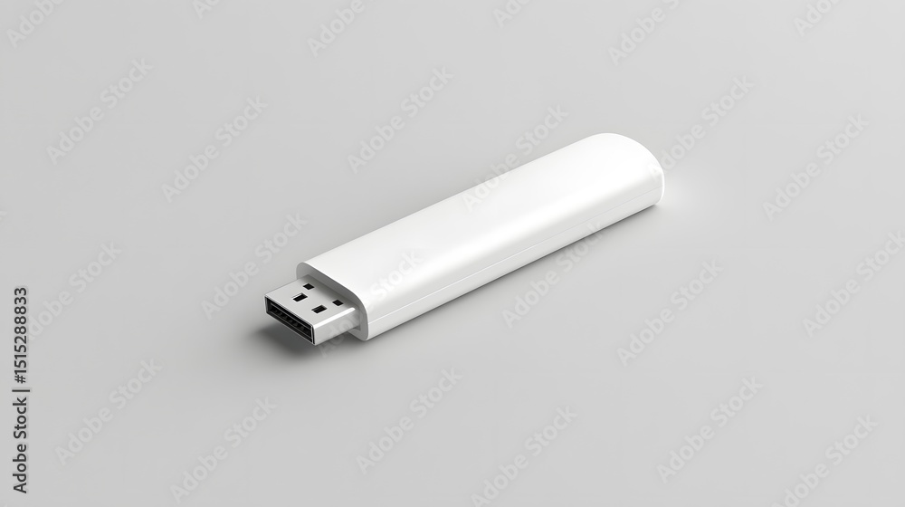 Poster white rectangular storage case for a high-definition multimedia interface device.