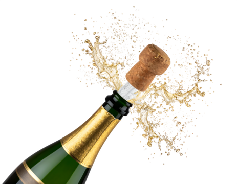 champagne bottle with cork