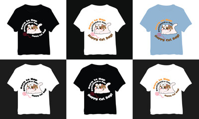 Funny Cat T-Shirt Design – 