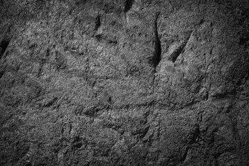 Black and Gray grunge banner. Abstract stone background. 
