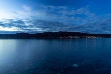 Sunset on Lake Constance in May