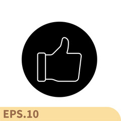thumbs up icons  symbol vector elements for infographic web