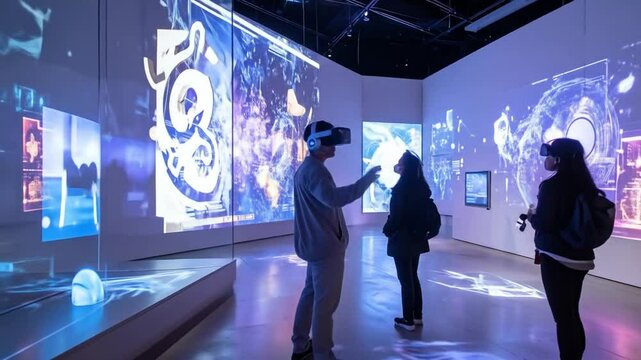 Interactive Art Installation with Projected Visuals