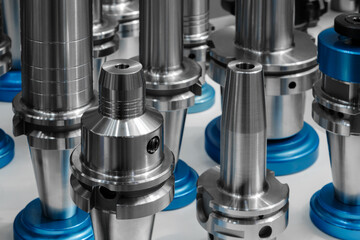 Milling metal cutter tools for CNC machine, dustrial design background, engineering technology...