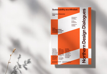 Orange Accent Swiss Poster Template