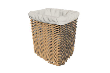 empty basket isolated