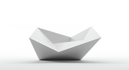 Naklejka premium White geometric bowl design product