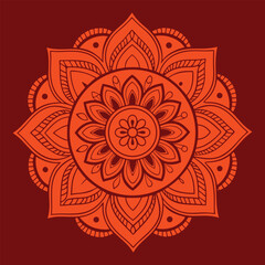 ornamental round lace pattern