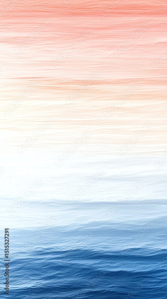 Poster sunset inspired gradient: smooth color transition from red to blue