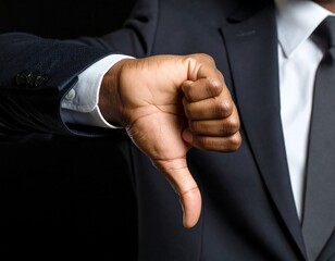 Disapproving businessman