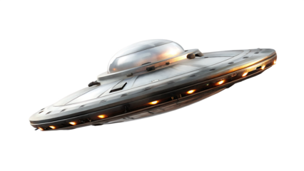 UFO isolated on white background PNG