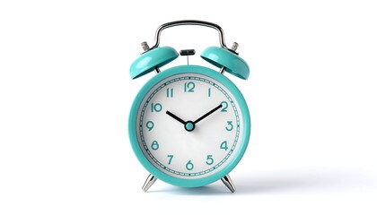 Teal Alarm Clock Time Management.
