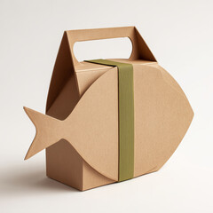 Creative cardboard fish design showcasing artistic packaging concept