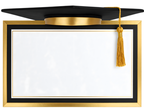 blank certificate isolated on white
