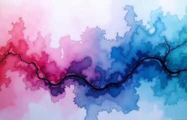 Colorful alcohol ink abstract background

