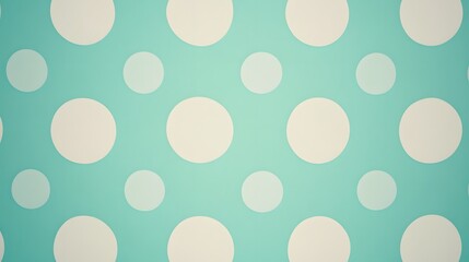 Teal Polka Dot Pattern Background Texture