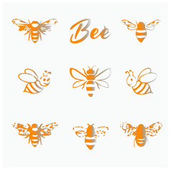 cute bee vector image 2