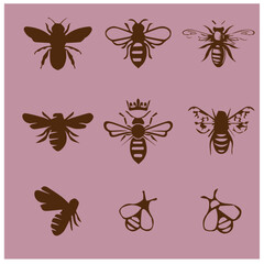 cute bee vector image 1