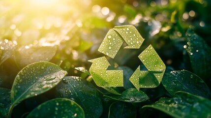 green leaves in the garden and the cycle of matter