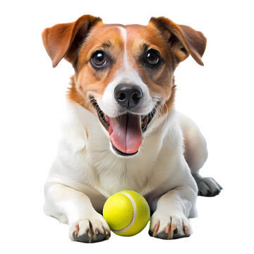Adorable Jack Russell Terrier with Tennis Ball  Puppy Pictures