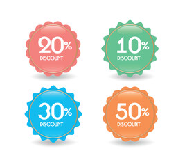 Summer Sale Discount Label Set