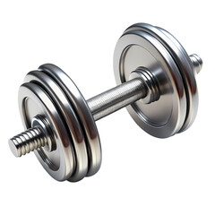 Fototapeta premium Chrome Dumbbell Weights Fitness Equipment Home Gym Strength Training