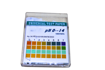 Mica box for litmus paper.