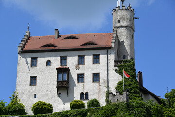 Die Burg Gößweinstein ist eine Höhenburg. Sie wurde vor 1076 erbaut und befindet sich im berühmten Wallfahrtsort in der Fränkischen Schweiz, Mittelfranken, Franken, Europa. Gößweinstein, 31. Mai 2025