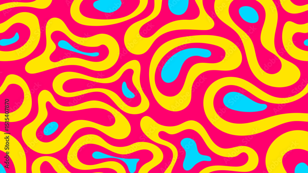 Aufkleber fluid shapes pattern. abstract vector background