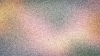 Ethereal 4K abstract gradient in subtle pink, green, and gold hues with a delicate grainy texture. Perfect for nuanced and modern designs