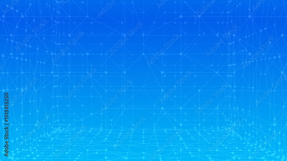 Leinwandbilder Technology abstract background. Dots connected by lines. Minimalist mesh backdrop. Abstract polygonal shape. Plexus circles.