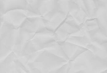 Crumple White Paper Texture Background