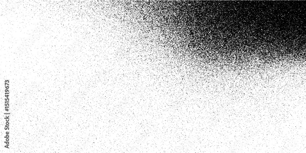 Poster noise grain background, pointillism dots gradient or dotwork pattern, vector stipple effect. grain n