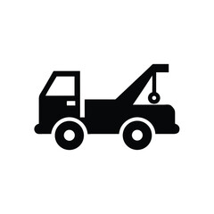 Crane truck silhouette
