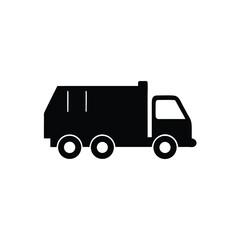 Garbage truck silhouette
