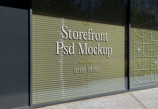 Window Storefront Mockup