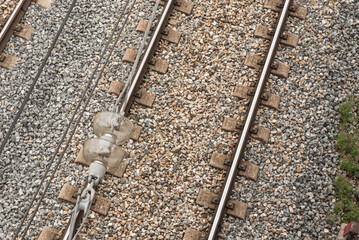 The construction of a railway track begins with site preparation